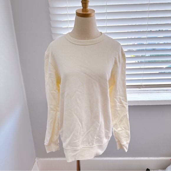 Zara Tops - SALE) Zara Off White Cream Pullover Sweatshirt S